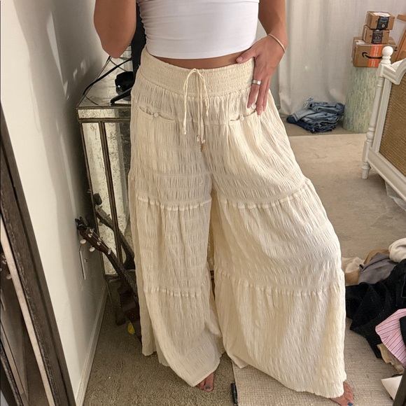 Free People Wide Leg Boho Pants - Picture 3 of 5